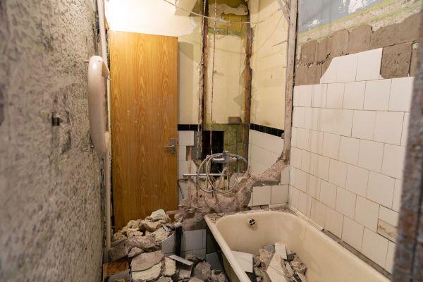 Shower Tile Demolition in Davenport