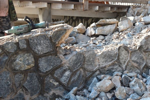 Retaining Wall Demolition in Davenport