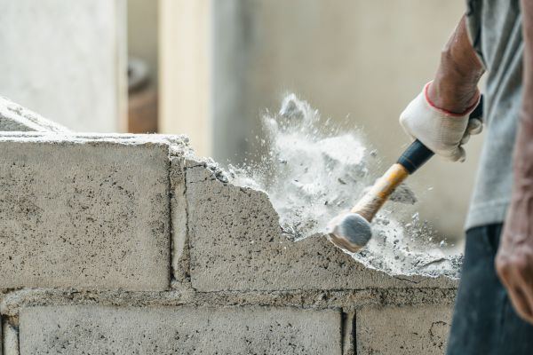 Block Wall Demolition in Davenport